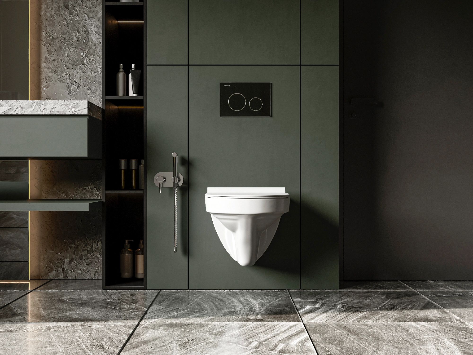 Смеситель с гигиеническим душем FHS01S1C